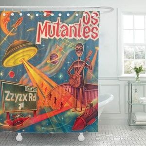 OS MUTANTES ALBUM SHOWER CURTAIN MINT AMAZING !!